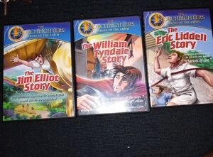 The Torchlighters lot of 3 DVDS. GUC.